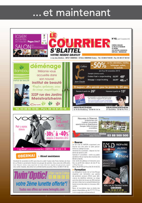 le courrier aujourd'hui